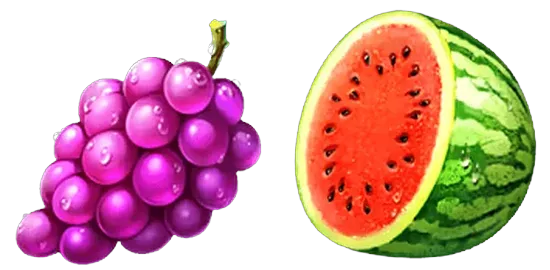 Grape and Watermelon symbols paytable icons